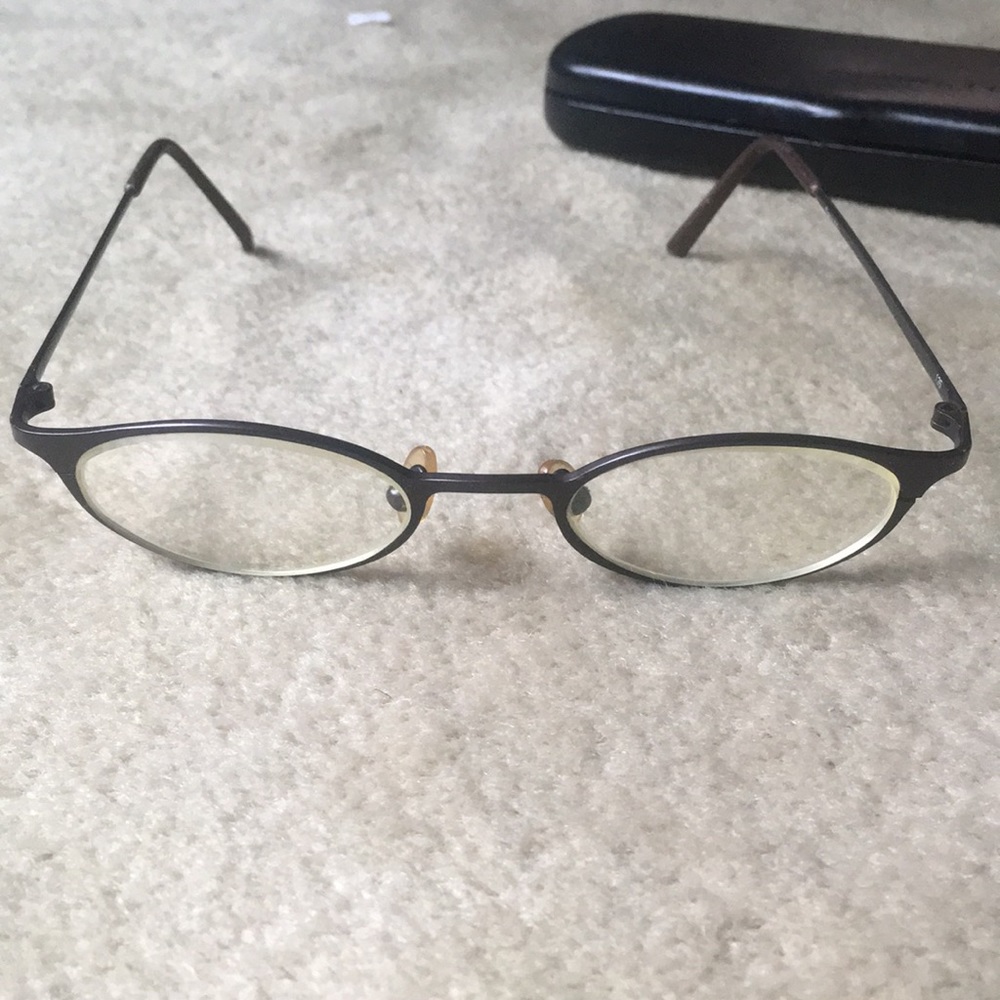 Kenneth Cole Metal Detector espresso metal frames